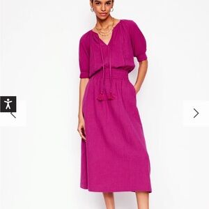 Pink Boden midi skirt